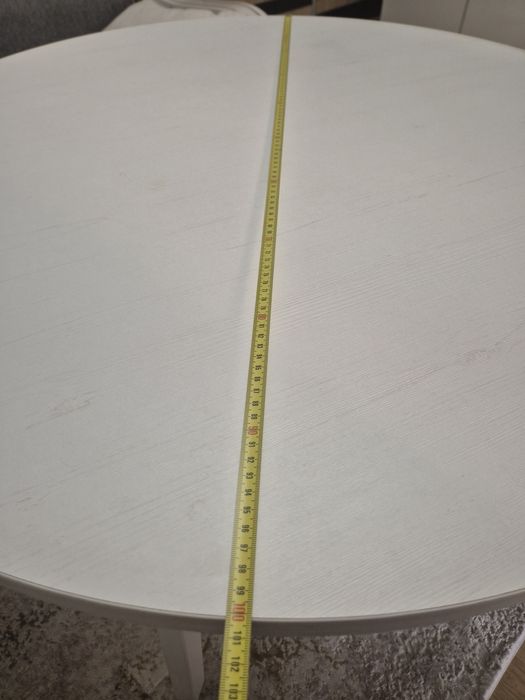 Stolik okrągły biały 100cm