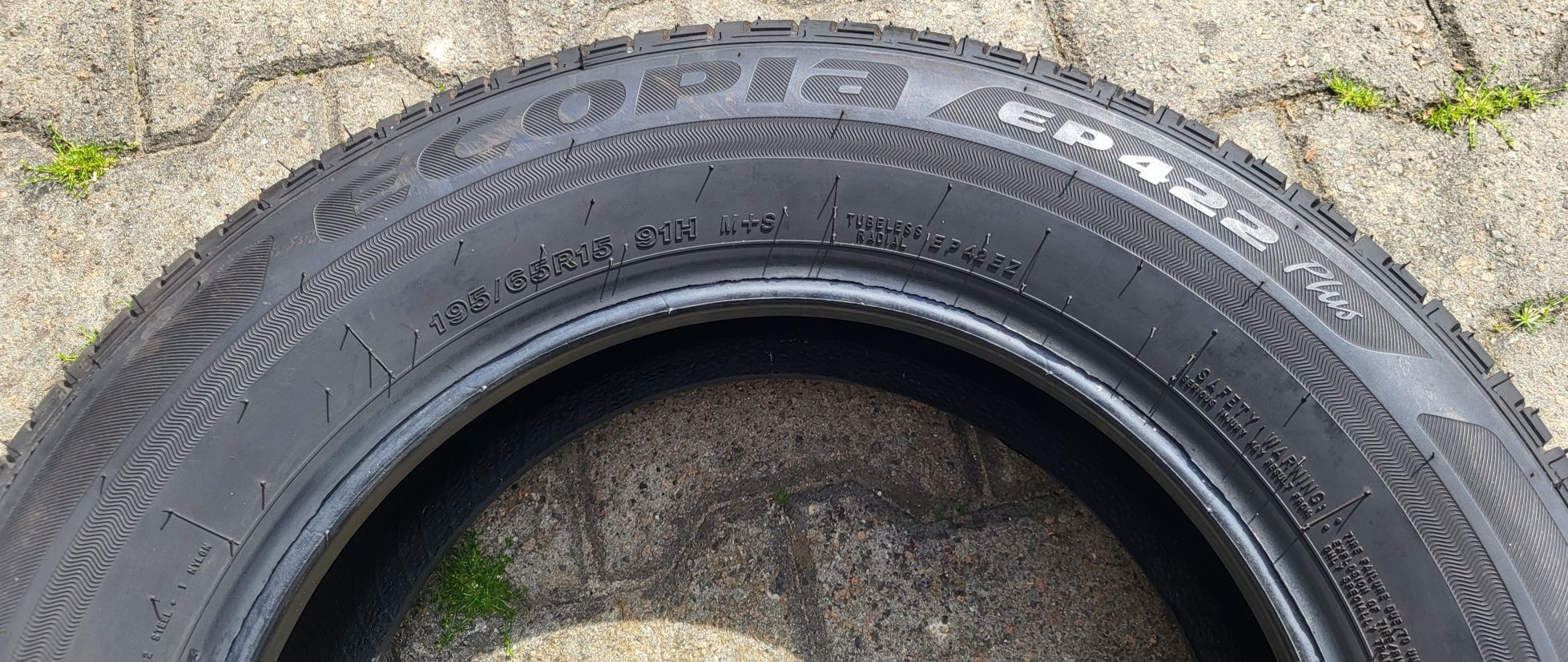 Opona Bridgestone ECOPIA  EP422 Plus 195/65/15 2018r Nowa 8mm