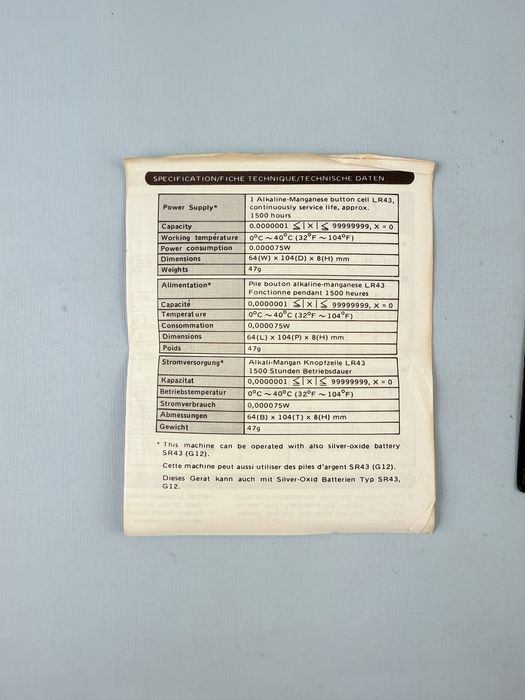 Stary kalkulator Sanyo CX-131