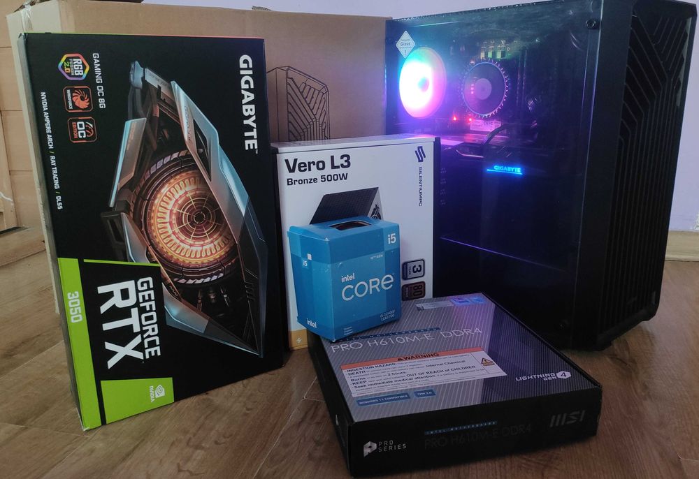 Komputer Gamingowy do Gier INTEL i5 12400 RTX 3050