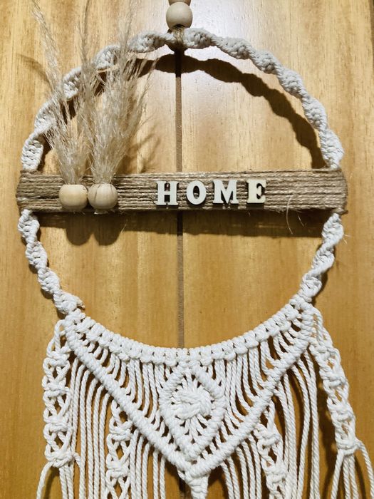 Original Exclusico Painel Macramê “Home”(50x20cm)