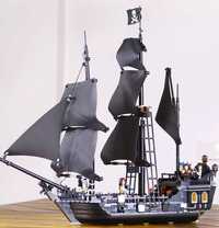 Statek Czarna Perla z klocków Piraci okręt wyspa skarbów kapitan jack
