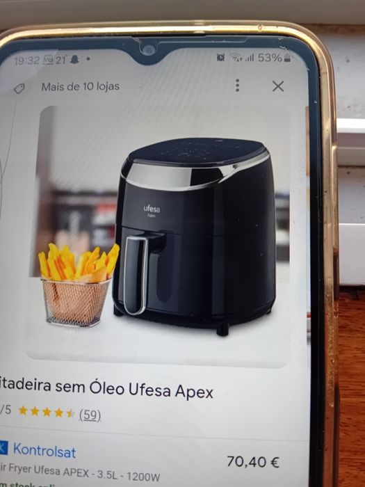 Airfryer fritadeira sem óleo ufesa Apex