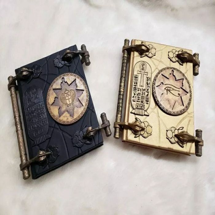 Adereço de Múmia Hamunaptra Livro dos Mortos Livro dos Vivos Antigo Eg