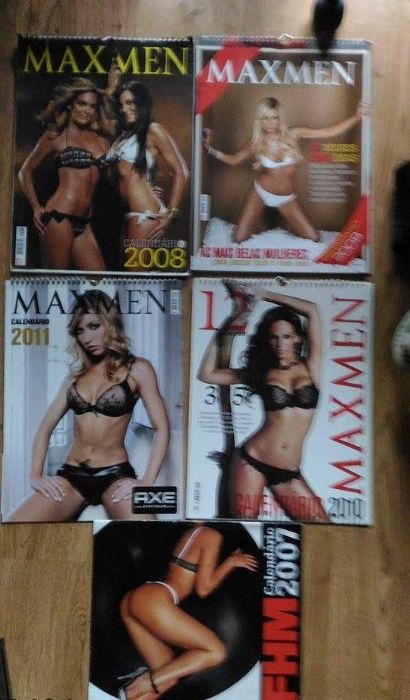 Calendários Maxmen e FHM