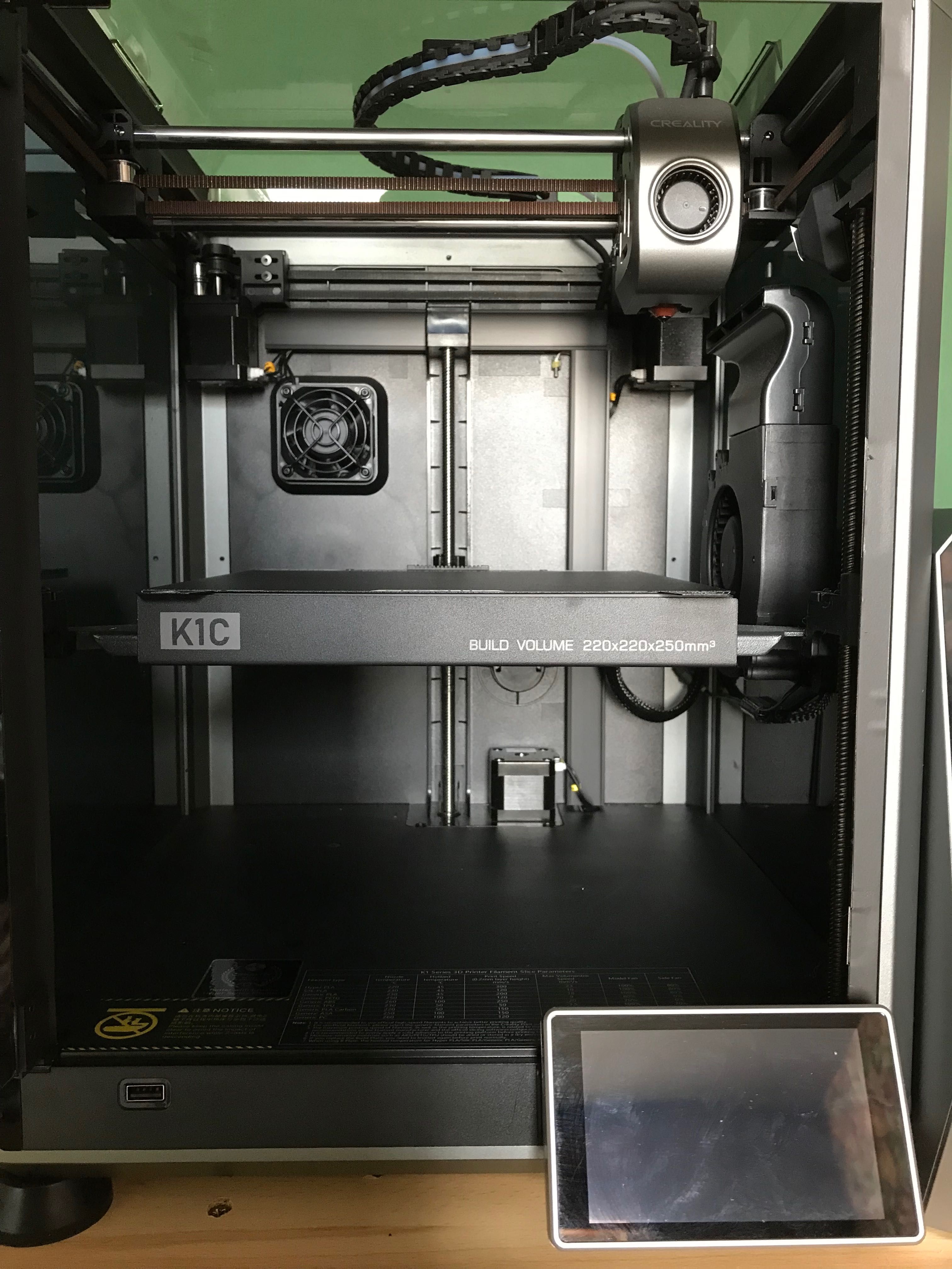 Drukarka 3D + suszarka: Creality K1C (600mm/s)+ Creality Space Pi Plus
