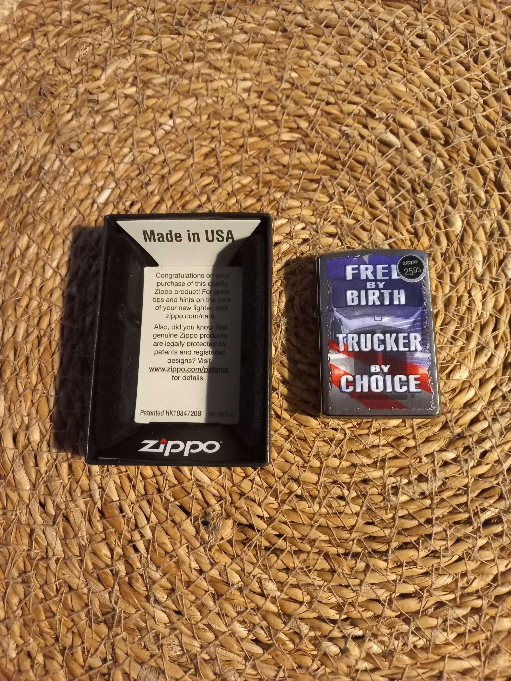 Nowa Zippo: Free by Birth Trucker by Choice. Polecam!!!