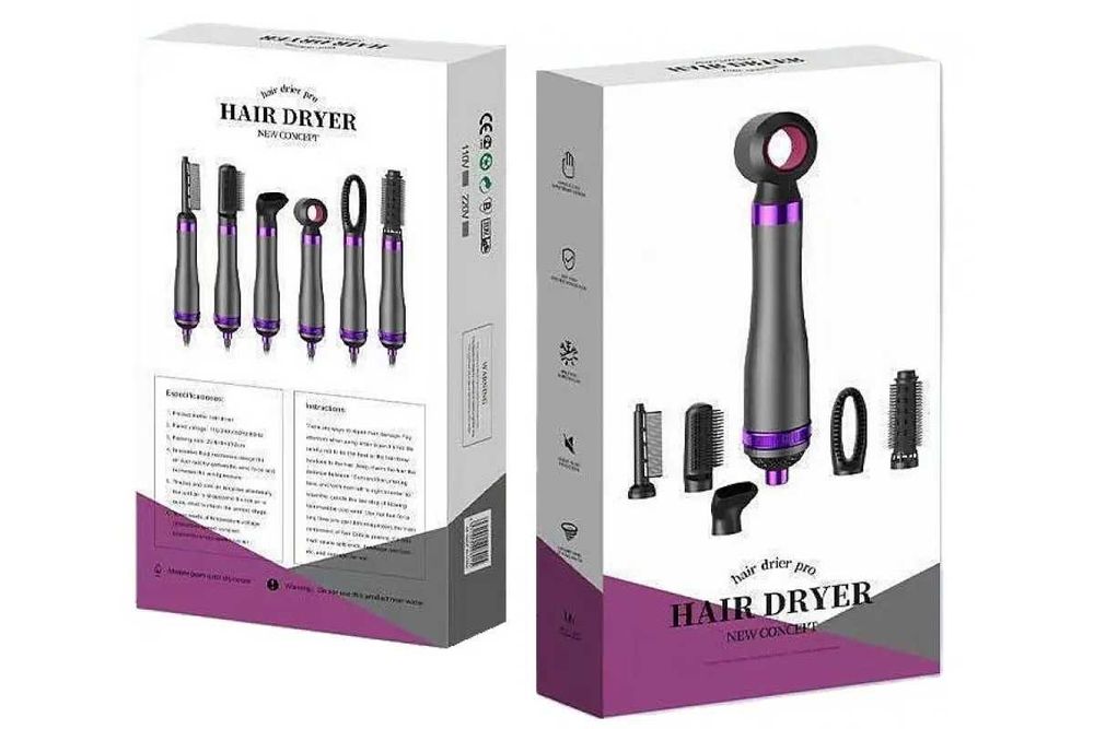 Фен-гребінець,стайлер для волосся HAIRE DRYER 6в1 (HA61)
