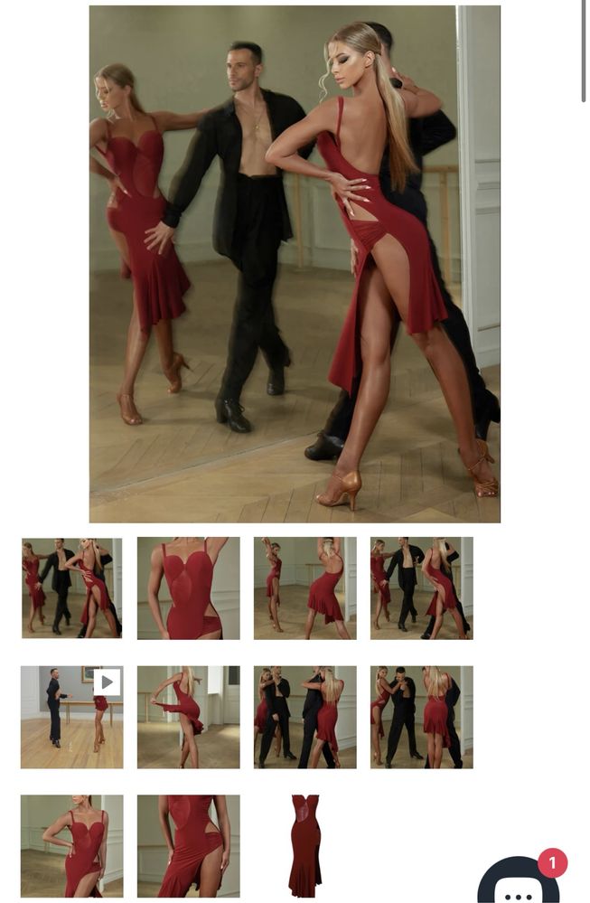 Сукня ZYM для танців латини S розмір