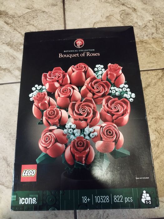 Lego 10328 bukiet róż, róże kwiaty