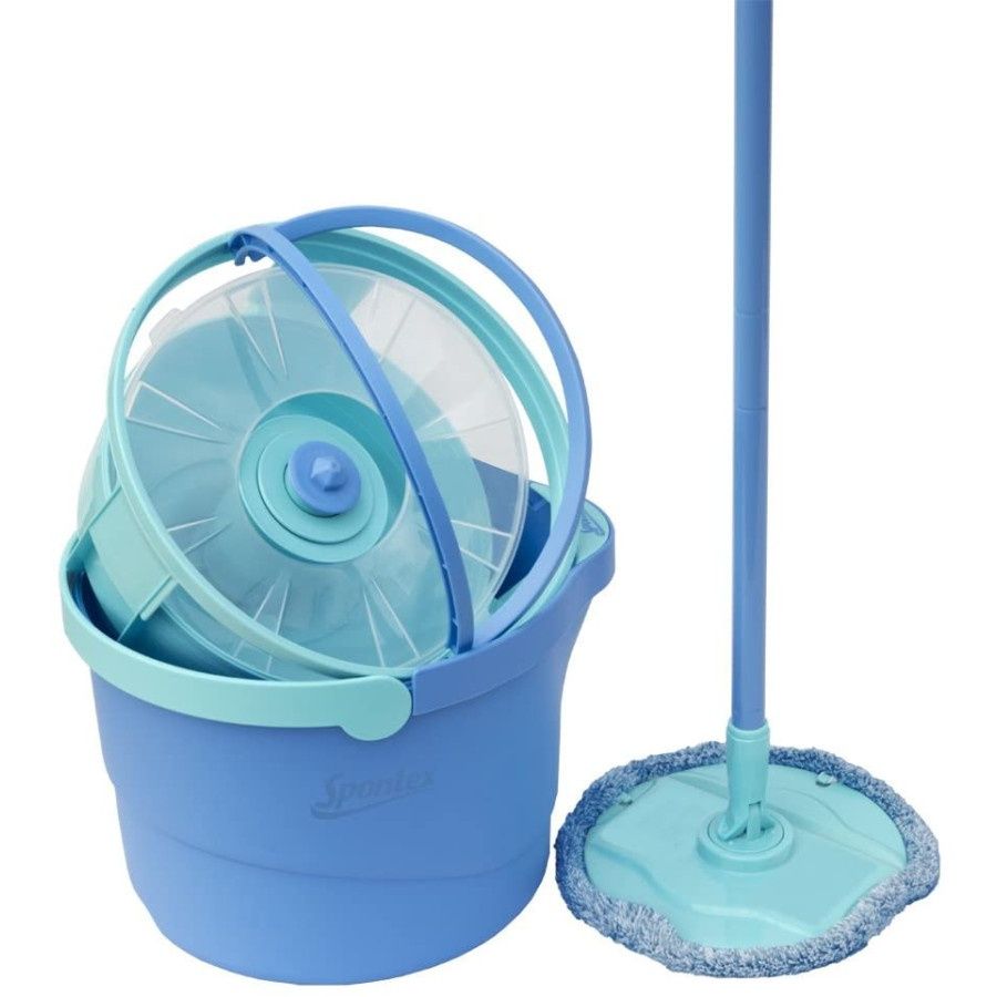 Jak Vileda.Mop obrotowy Aqua Revolution z wiadrem i dodatkowym zapasem