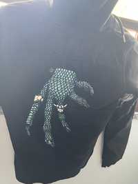 Hoodie Windoh preto preto com iguana no