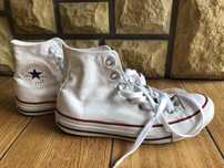 Białe wysokie converse all star 37 23.5 trampki klasyczne