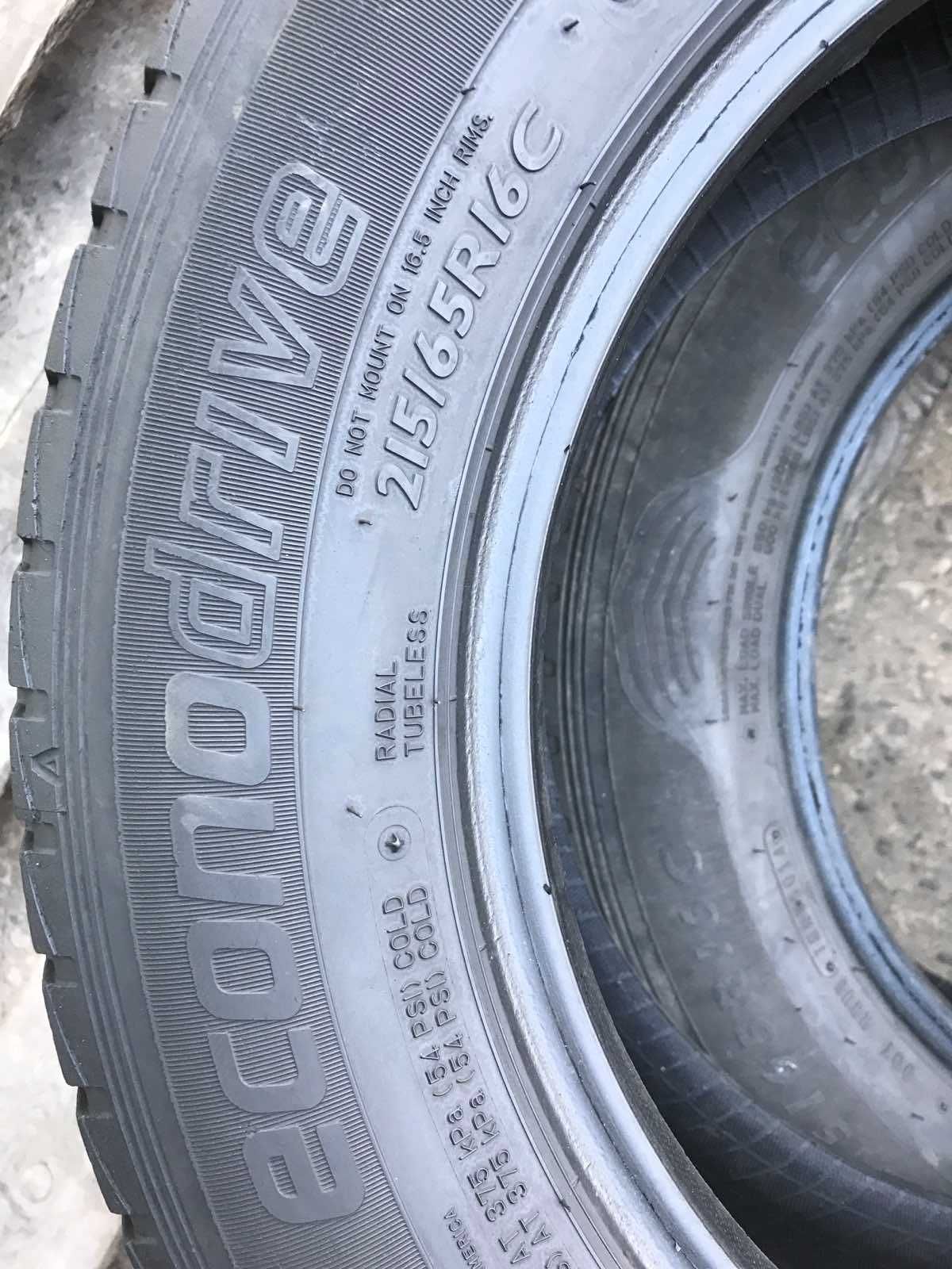 Шини Dunlop EconoDrive 215/65R16 Пара Літо Вантажні Б/у Оригінал