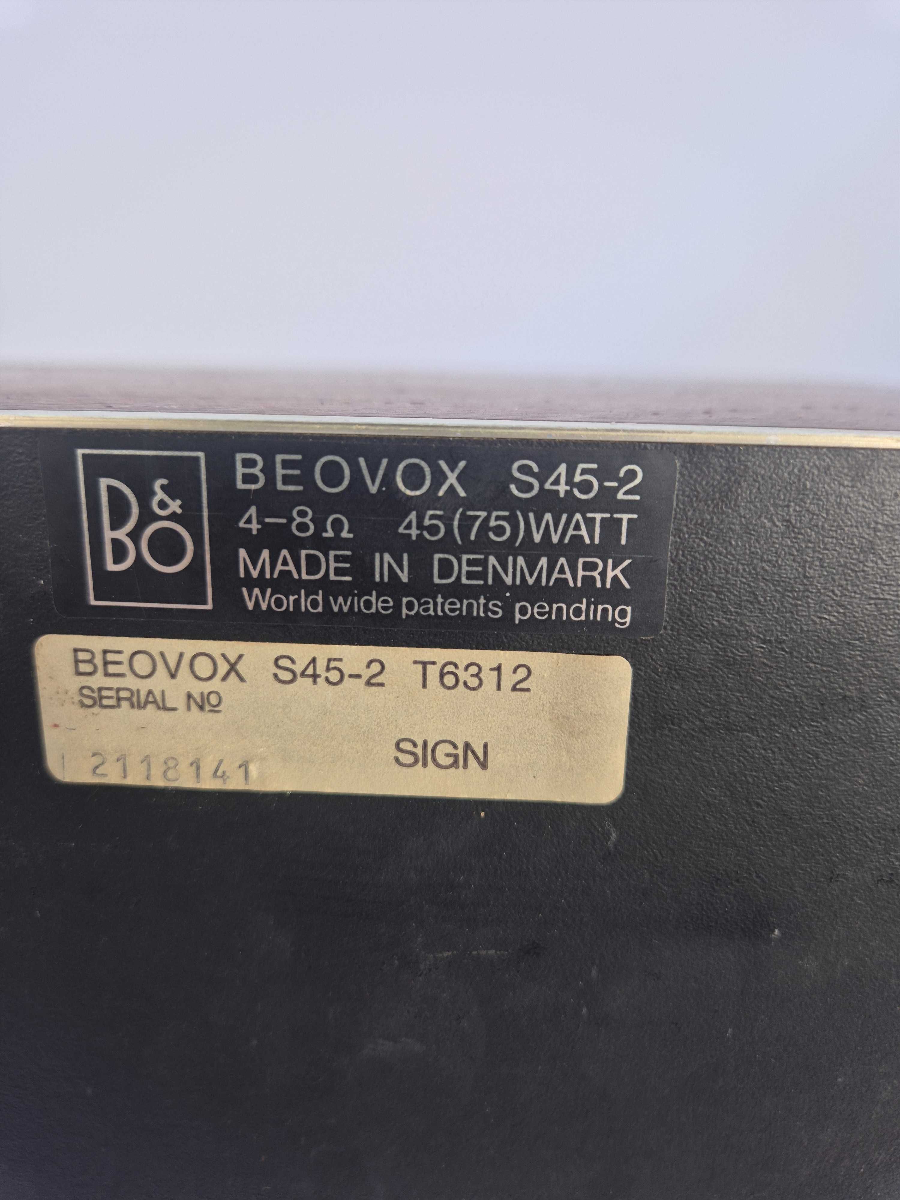 kolumny SPRAWNE Bang & Olufsen Beovox S45-2