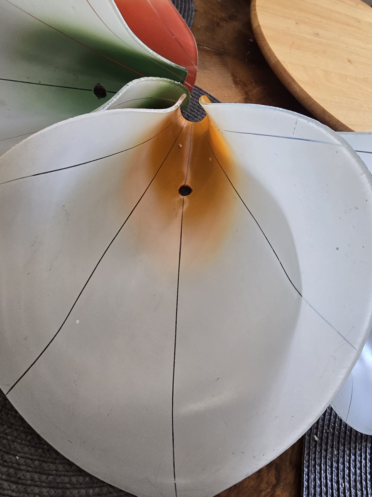 Klosze lampa żyrandol PRL retro