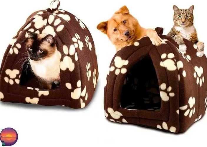 Мягкий домик лежанка пуфик для собак и кошек коврик для животных