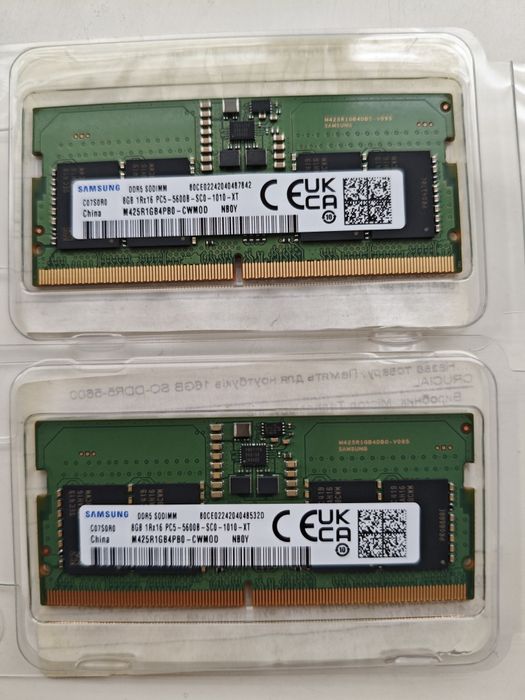 Оперативна память SO-DIMM DDR5 2x8Gb