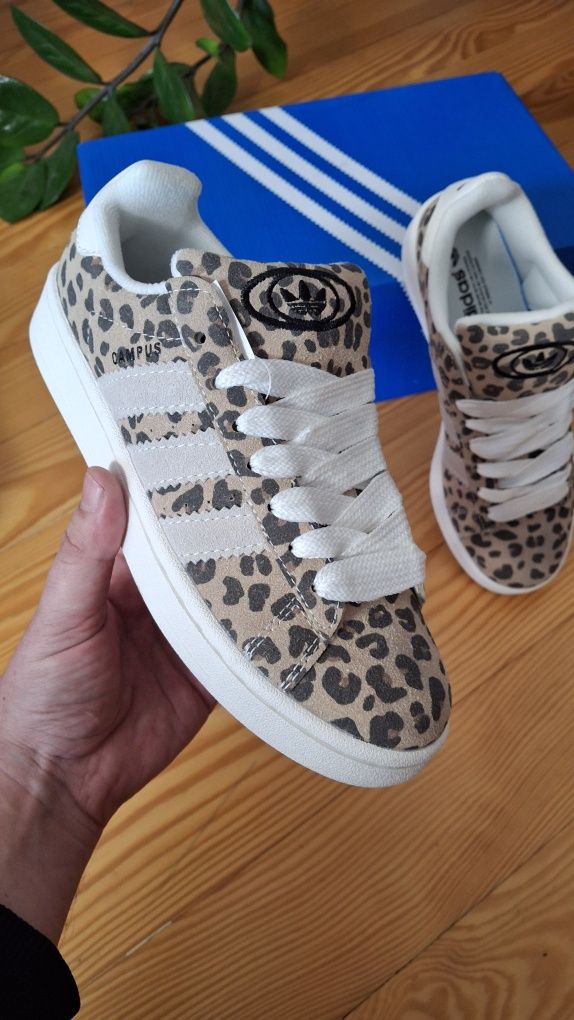 Жіночі adidas campus leopard , нат замша , стильни та зручні