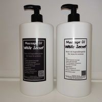 Масажна олія нейтральна без запаху "White Secret" 1 літр вазелінова