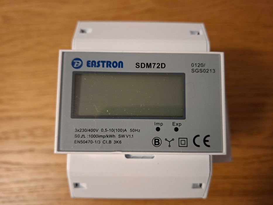 Licznik energii elektrycznej EASTRON SDM72D, trójfazowy