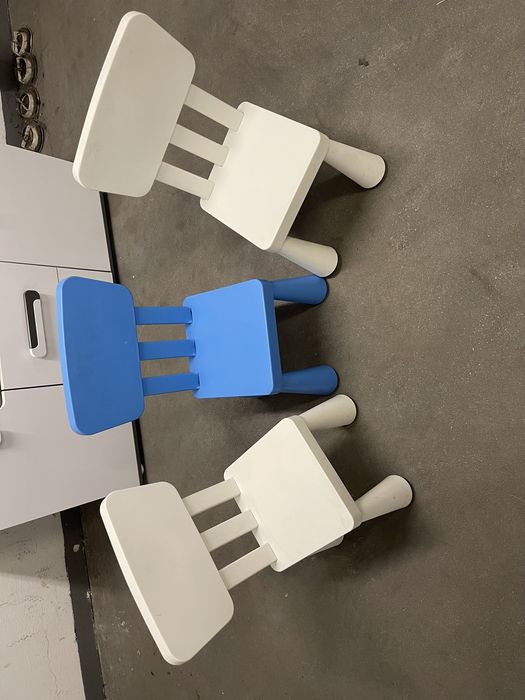 3 krzesełka dzieciece Ikea Mamut
