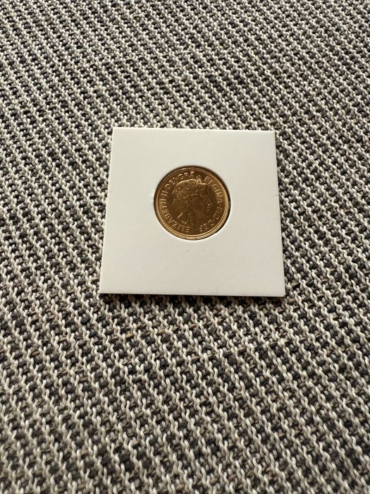 Moeda de ouro Libra Brasão 2002