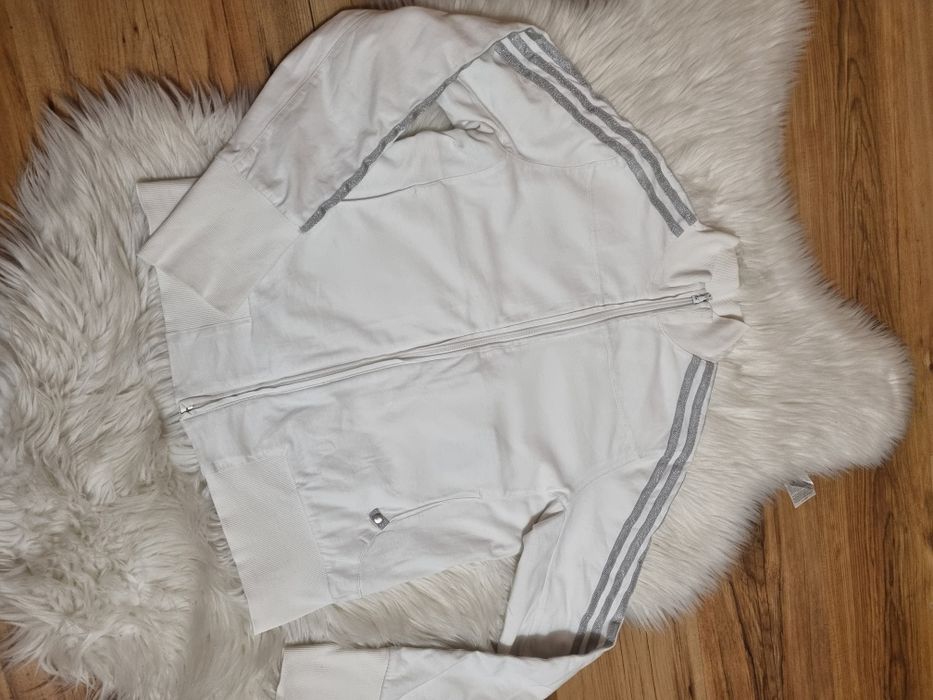 Bluza biała ADIDAS L dwustronna