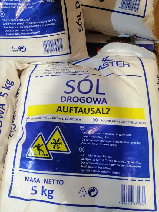 Sól drogowa na podjazd, chodnik 5kg