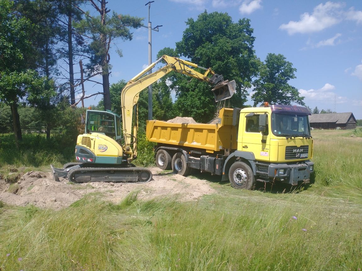 Usługi koparką,ładowarką prace ziemne