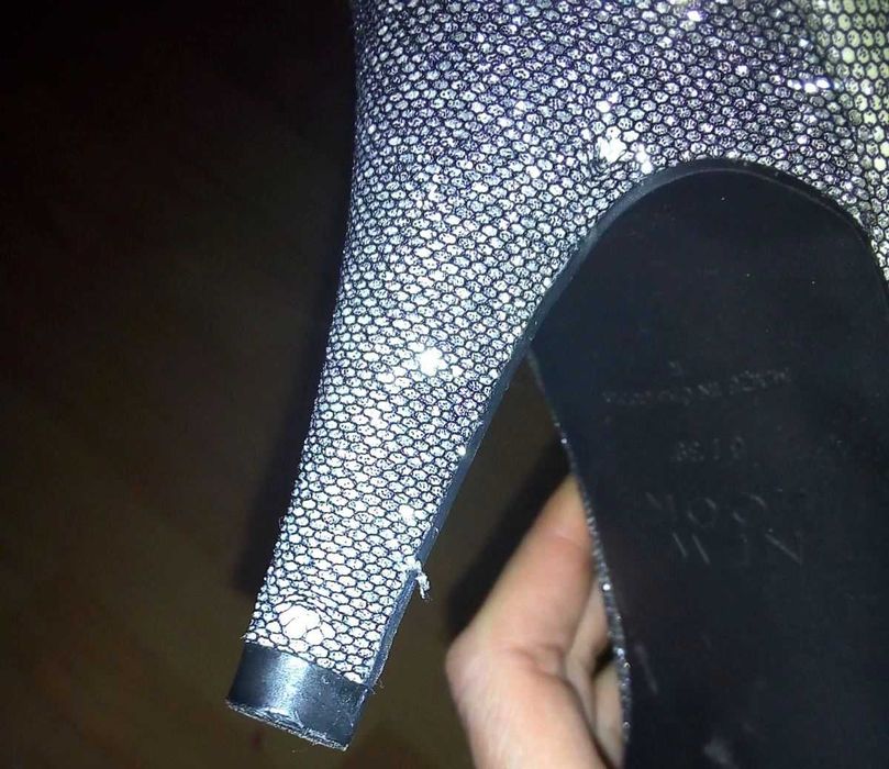 Туфли женские.Серебро р39