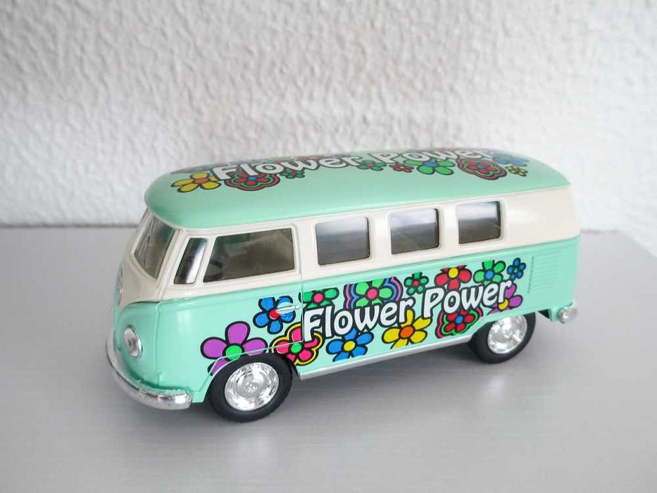 Miniatura carrinha VW Flower Power