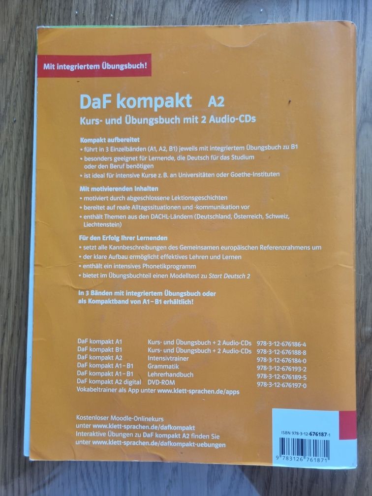 DaF kompakt A2 Kurs- und Ubungsbuch mit 2 Audio-CDs