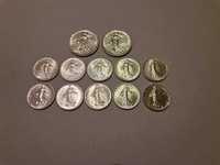 srebrne monety, srebro - mały pakiet inwestycyjny