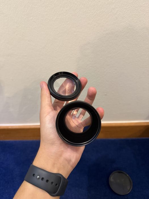 Lente macro e super wide angle