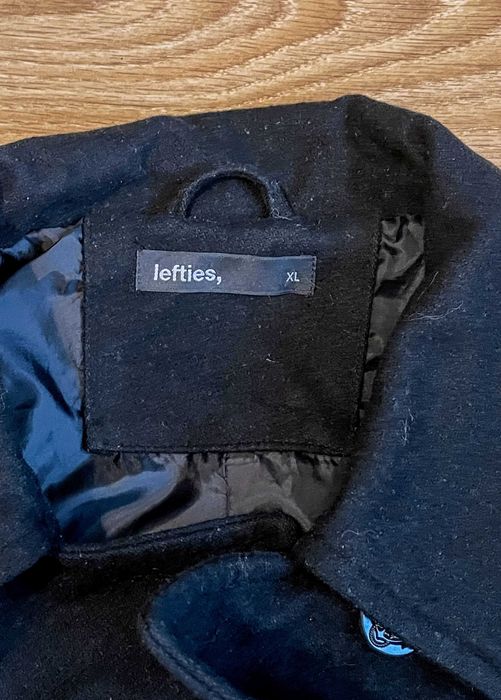 Casaco Peacoat Lã Preto Lefties, XL