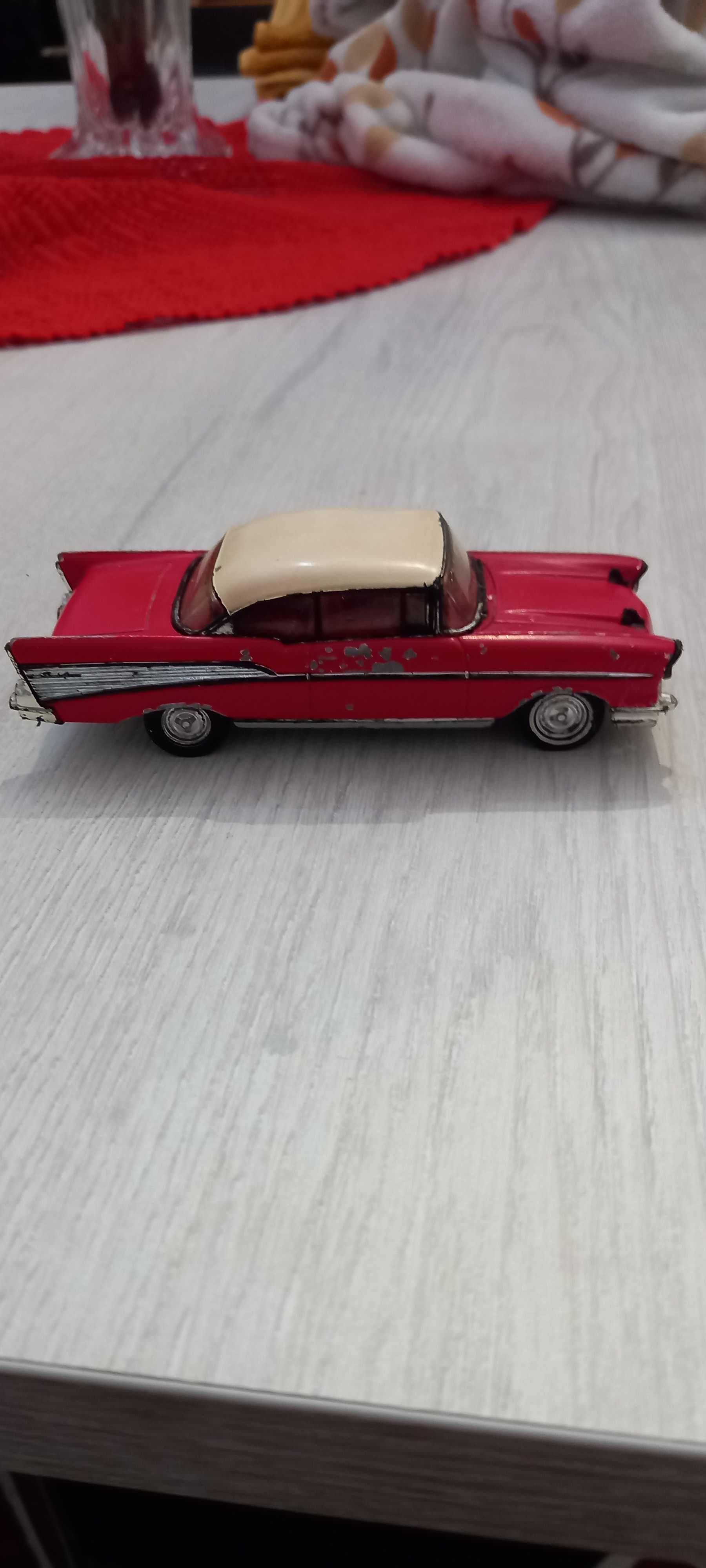 carrinho miniatura chevrolet dy-2 1957+candeia + escova + GPS +bolsa