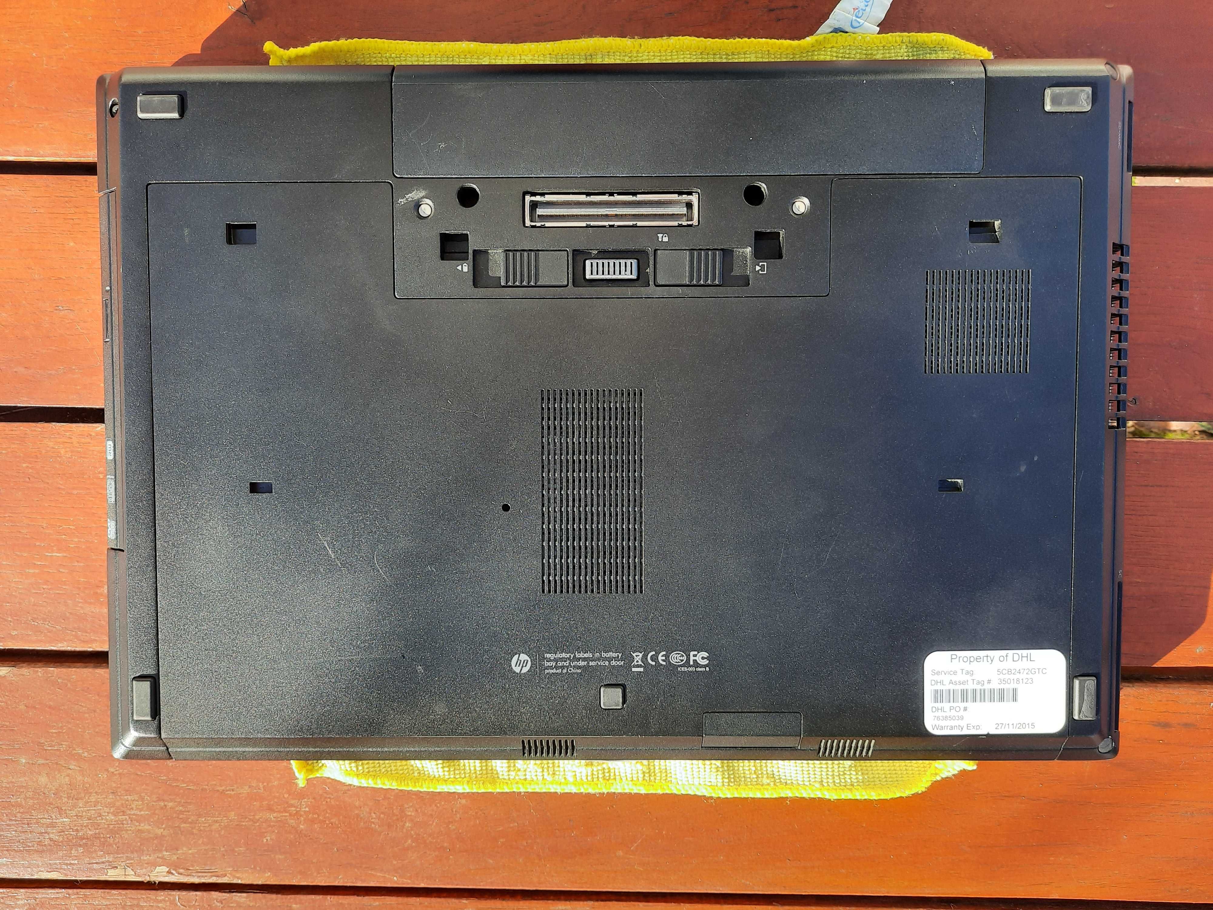 Laptop HP 8570p, i5, KAMERA, do lekcji, dysk SSD/HDD, WWAN 3G, 8 GB