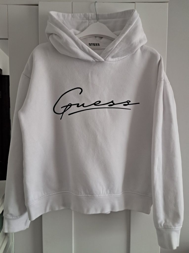 Bluza Guess biała dziewczynka rozmiar 152