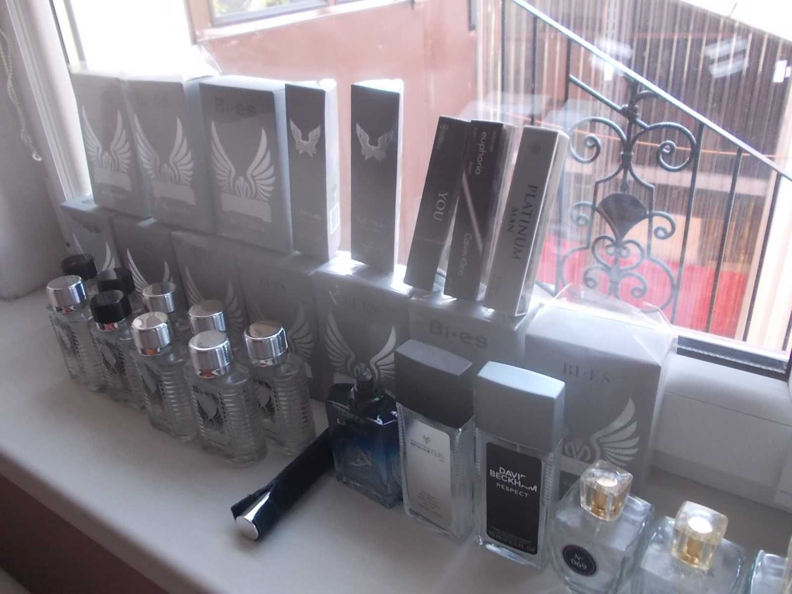 Puste flakony po perfumach Bi-es,Calvin Klein,Hugo Boss itd..