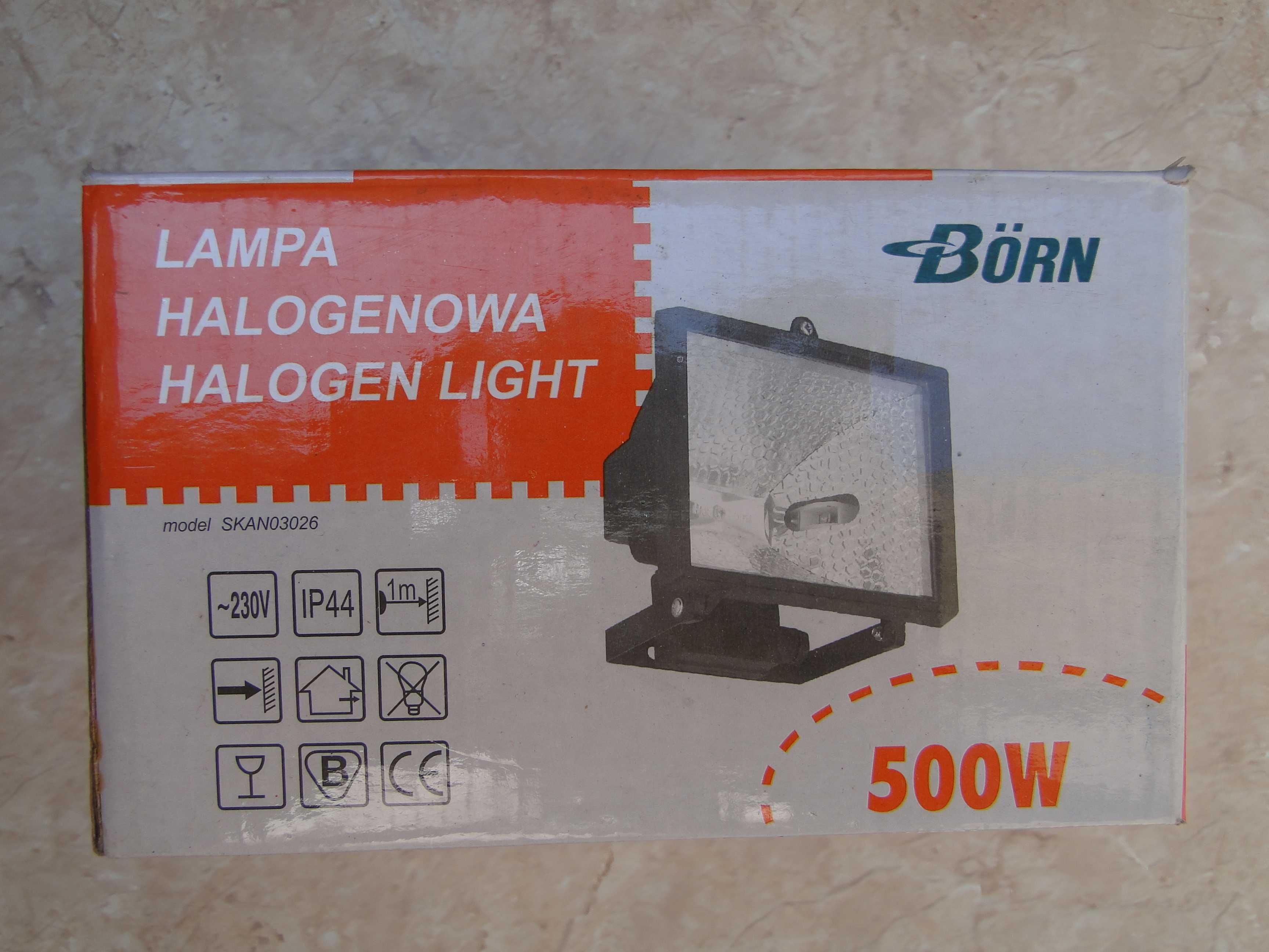 Lampa halogenowa 500W