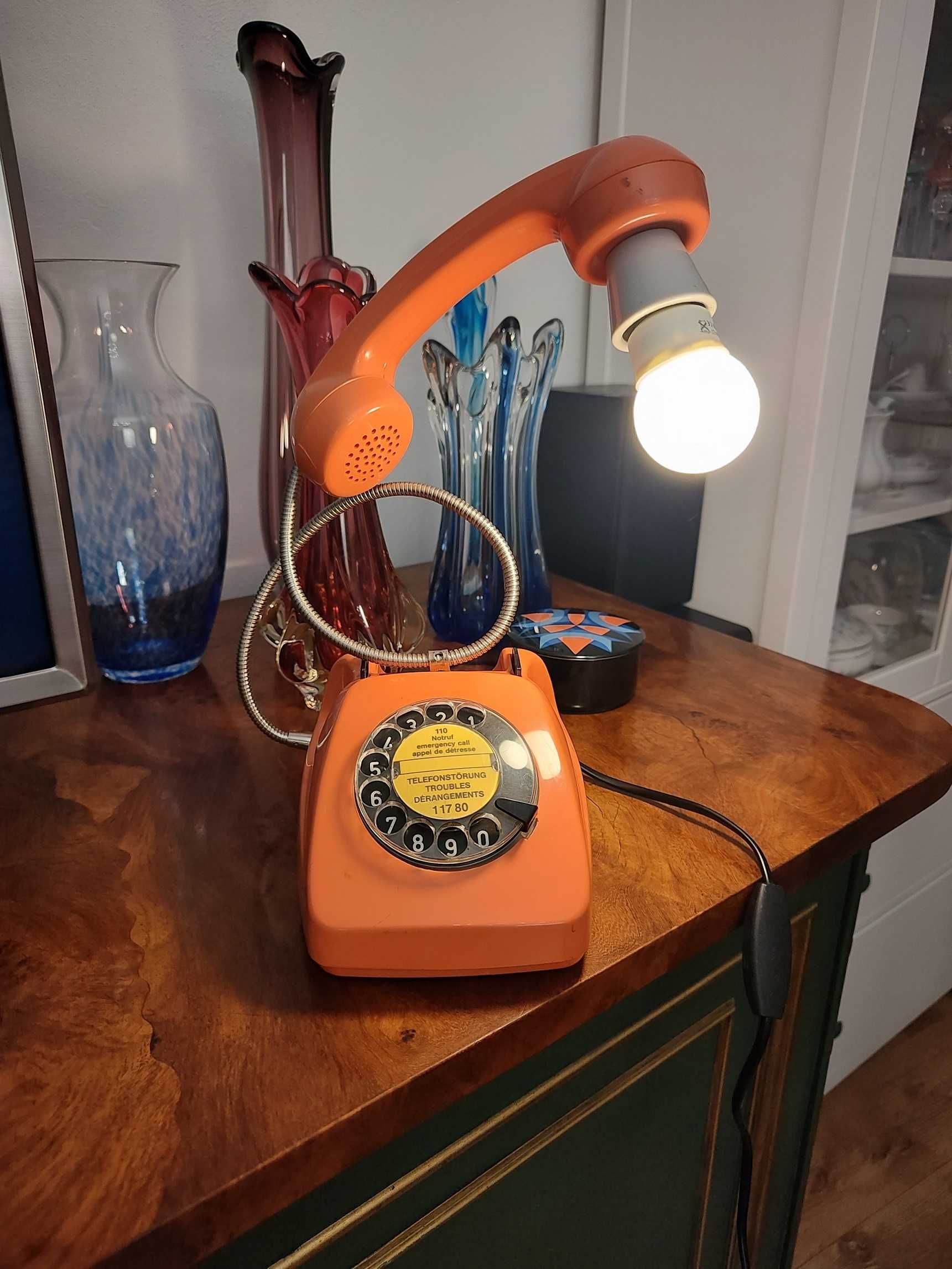 Lampka telefon, retro, vintage, do wystroju