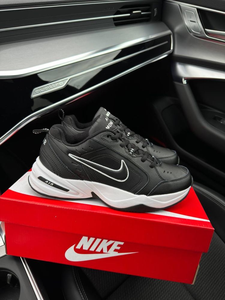 Чоловічі кросівки найк аір монарх Nike Air Monarch Black White [41-46]