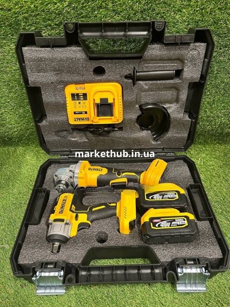 Гайковерт / болгарка / набір 2в1 гайковерт болгарка деволт / dewalt