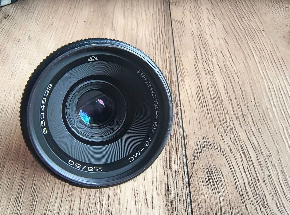 Obiektyw Industar 61 ogniskowa 50 mm o światłosile f2.8 Mocowanie M42