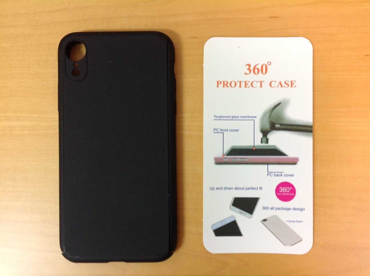 Capa 360º preta para iPhone XR - NOVA (portes incluídos no preço)