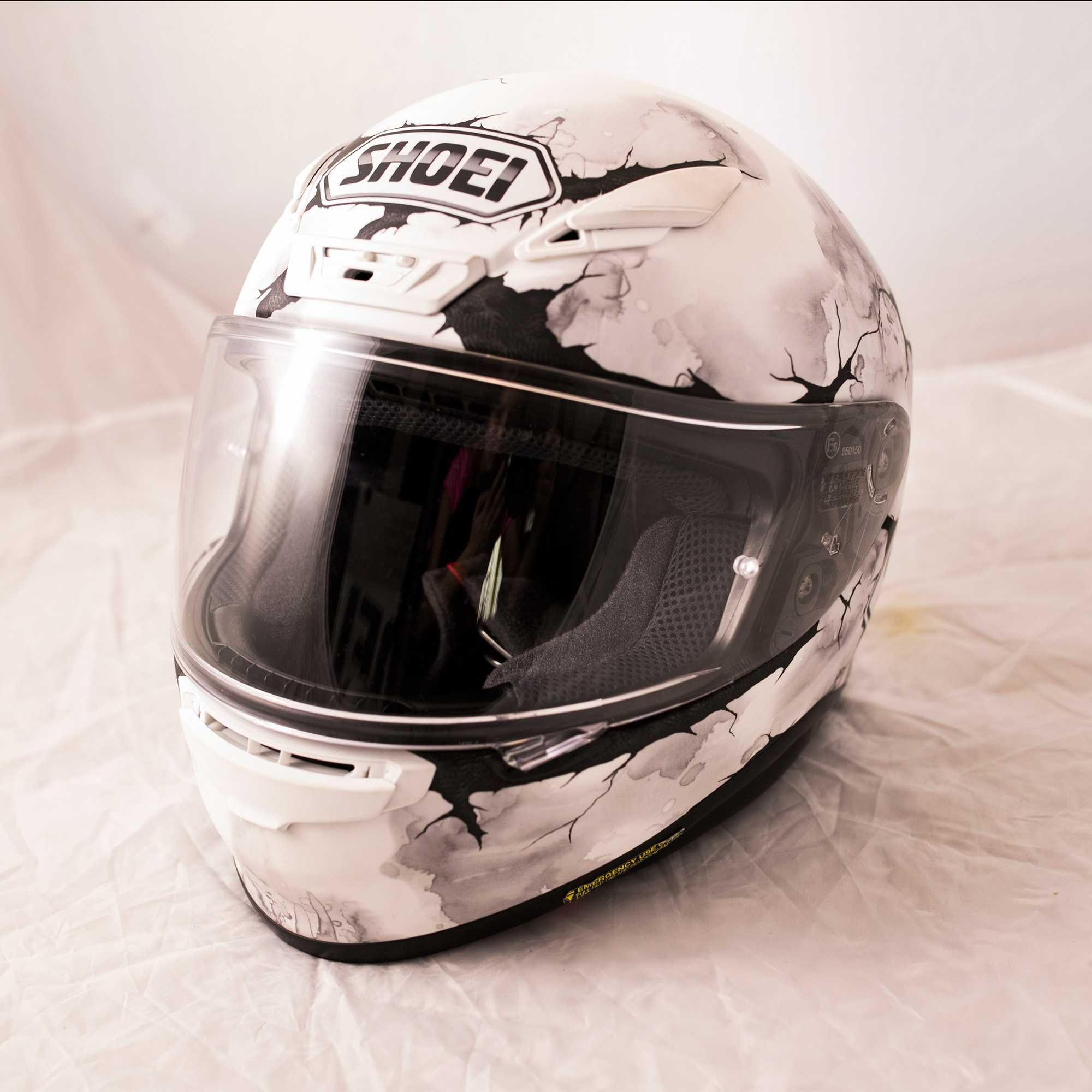 kask SHOEI NXR Ruts TC6 rozmiar S biały matowy - unikalne malowanie