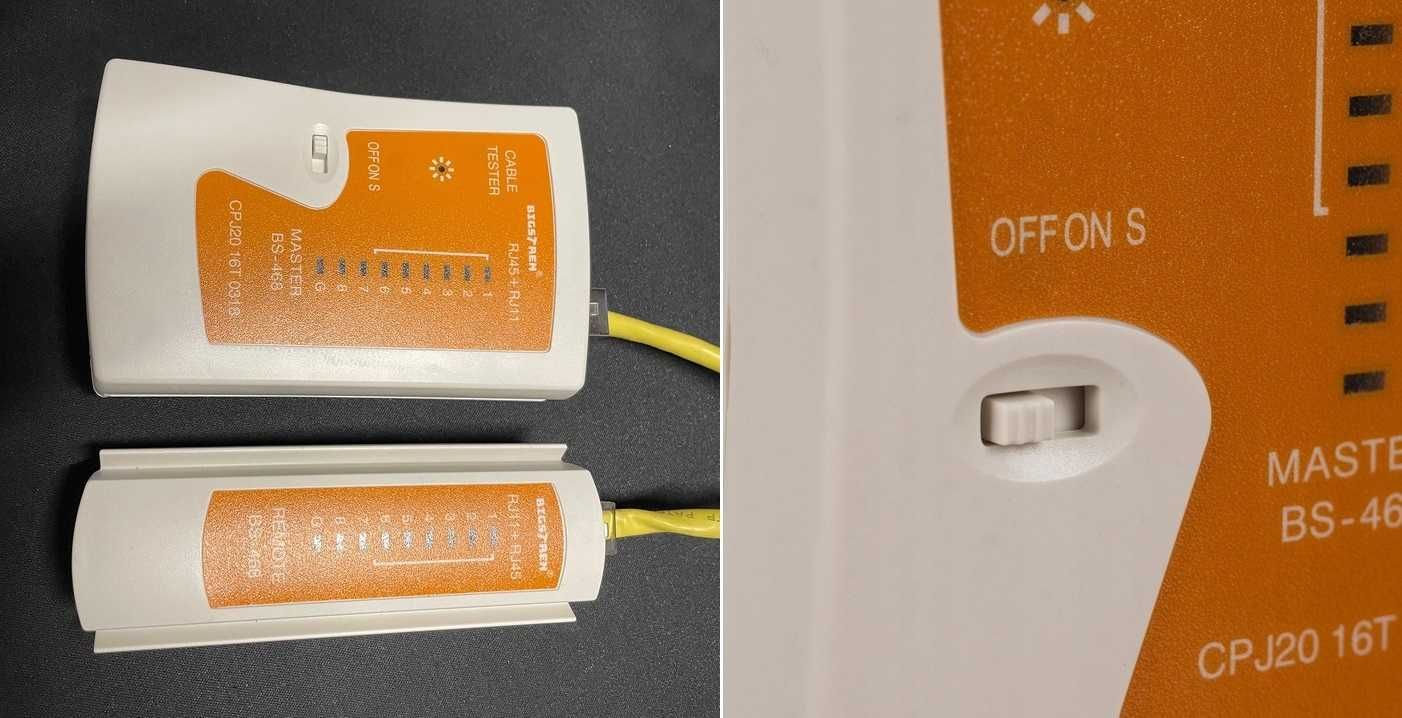 Tester Kabli Sieciowych RJ45 RJ11 Miernik Sieciowy Przewodów LAN