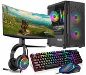 ZESTAW Komputer GAMINGOWY GTX 1650|RYZEN 5|32GB|1T  Tanio Jak Nowy