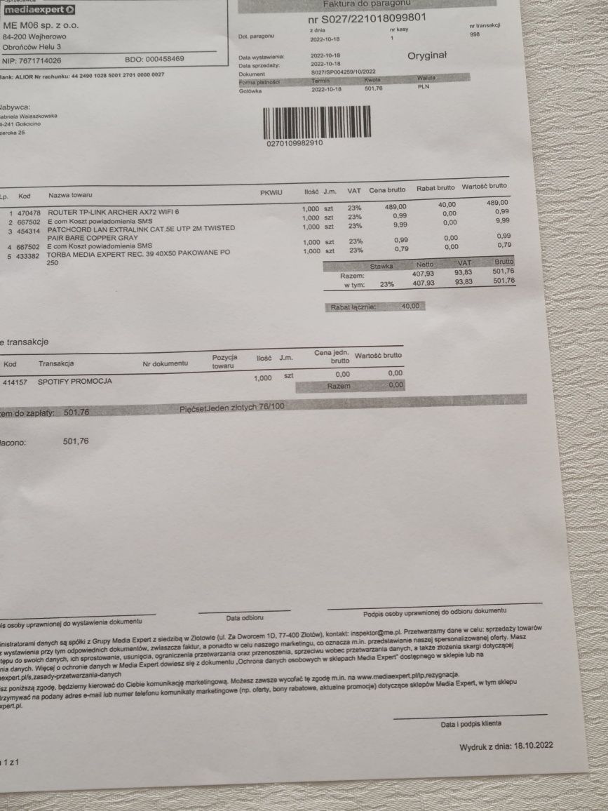 Router TP-Link AX72